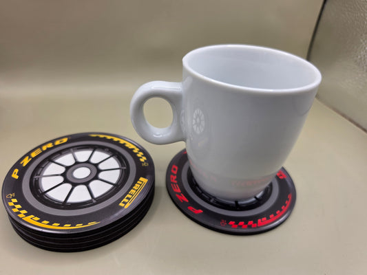 F1 tire onderzetterset
