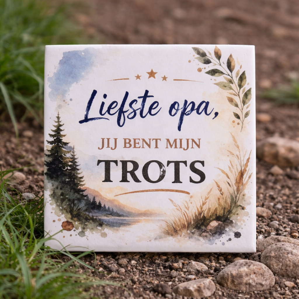 Tegeltje - Liefste opa, jij bent mijn trots