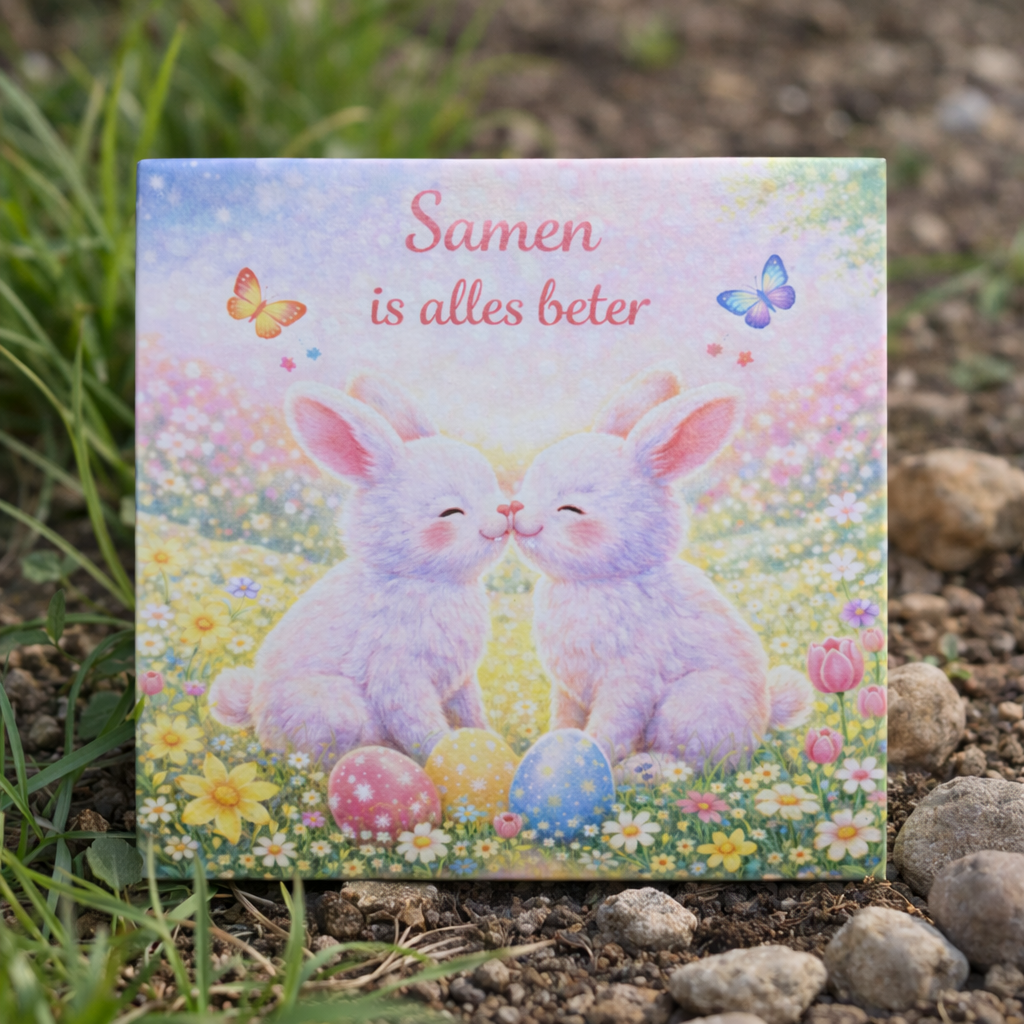 Tegeltje - Samen is alles beter