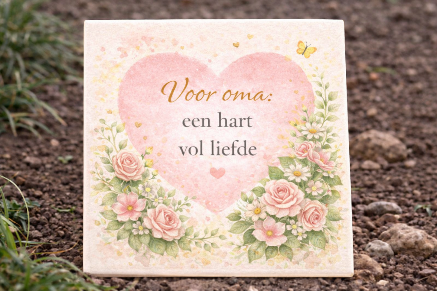 Tegeltje - Voor oma een hart vol liefde